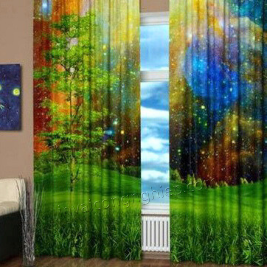 rèm cửa phong cảnh